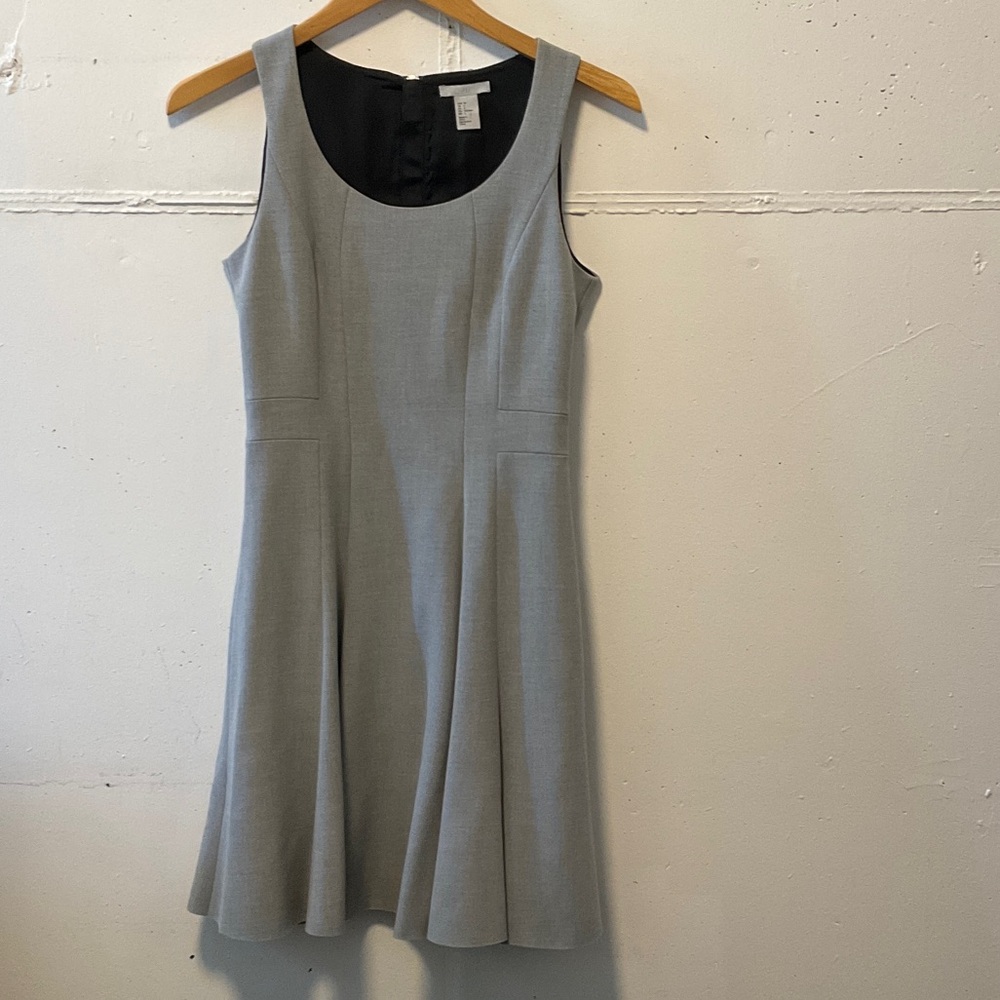 H&M Elegant Gray Sleeveless Dress